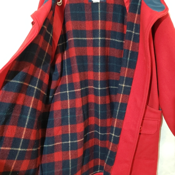 Woolrich wool coat red long coat - Picture 8 of 13
